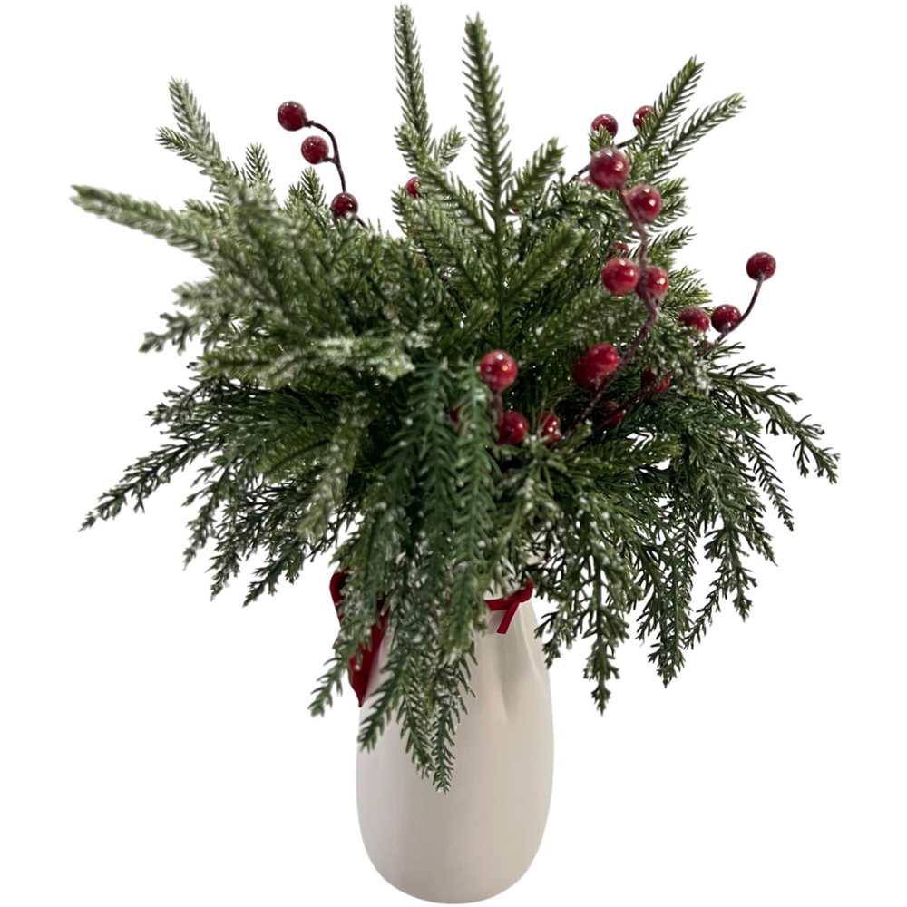 Frosted Red Berry Floristry Pot Image 4