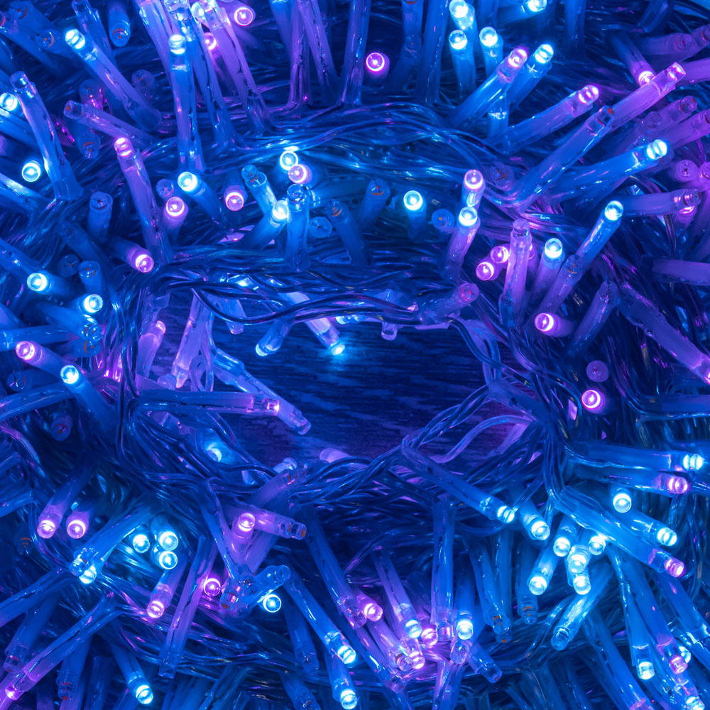 Samuel Alexander TreeBrights 2000 Rainbow LED Clear Cable Christmas String Lights 50m Image 7