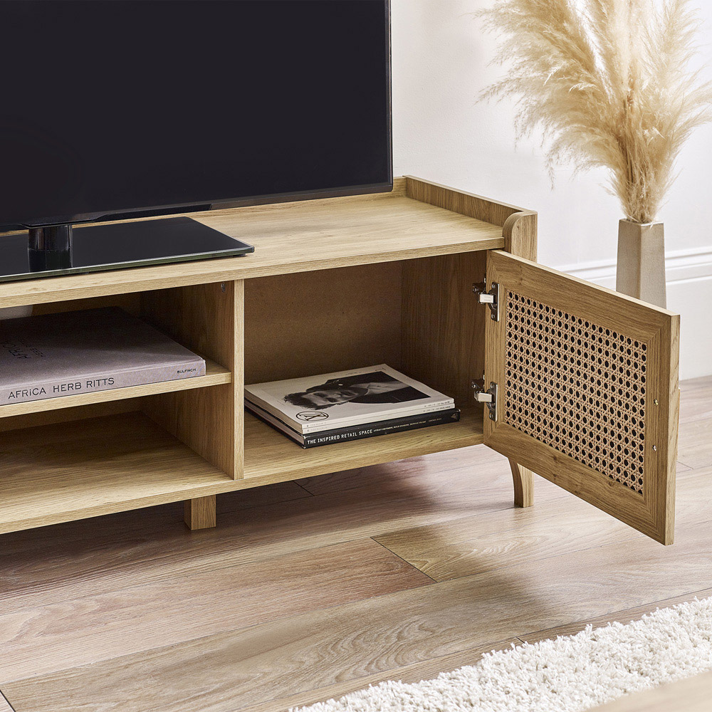 Julian Bowen Sydney 2 Door Rattan Effect Media Unit Image 5