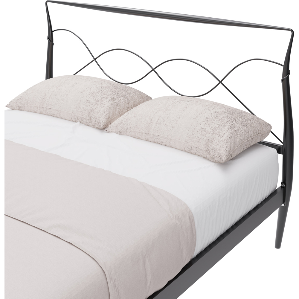 GFW Rimini King Size Black Metal Bed Frame Image 6