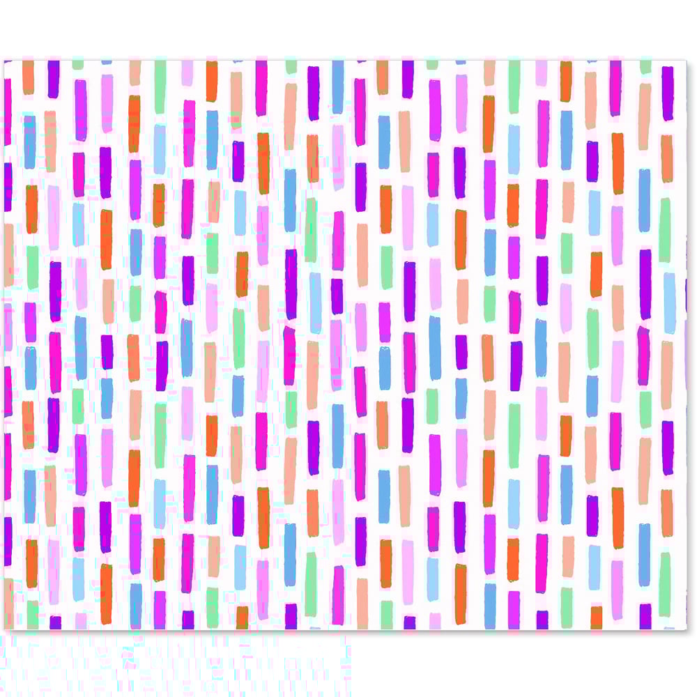 Warren Reed Designer Vertical Abstract Brush Pattern Glass Kitchen Splashback 75 x 90cm Image 2