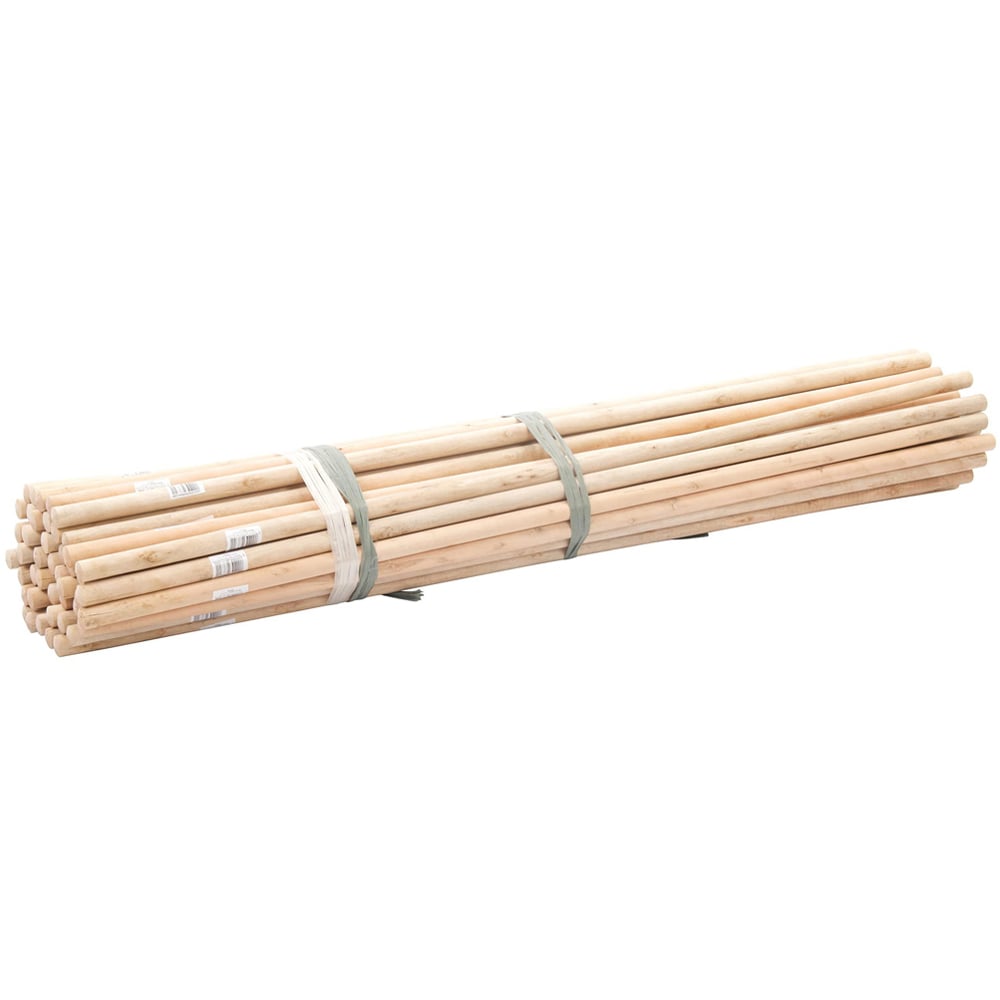 Golden Grace Wooden Broom Handle 1.2m x 23.5mm 25 Pack Image 1