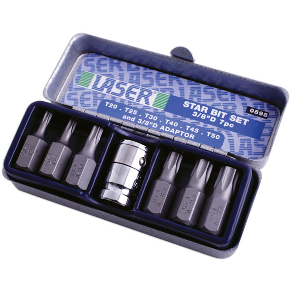 Laser 595 7 Piece Star Bit Set Image 4
