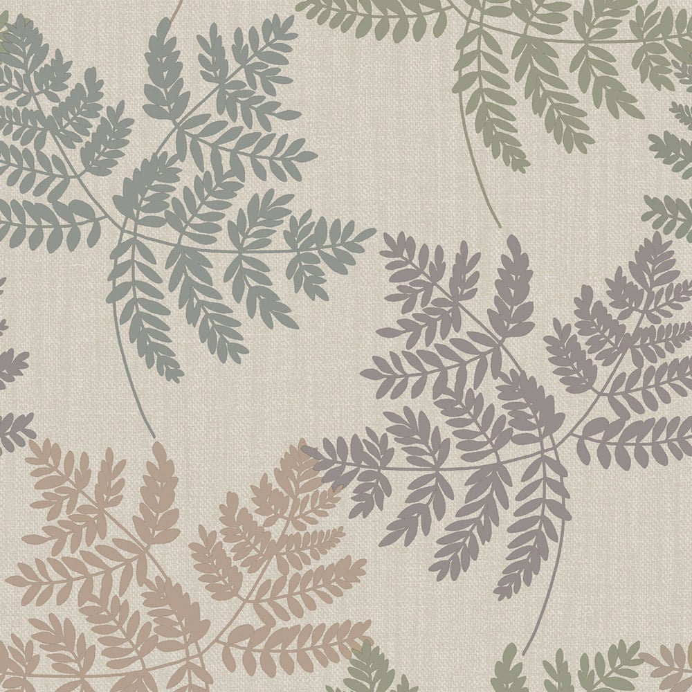 Belgravia Decor Fern Leaf Green Wallpaper Image 1