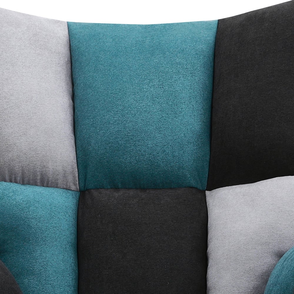 Living and Home Tufted Upholstered Rocking Chair Image 3