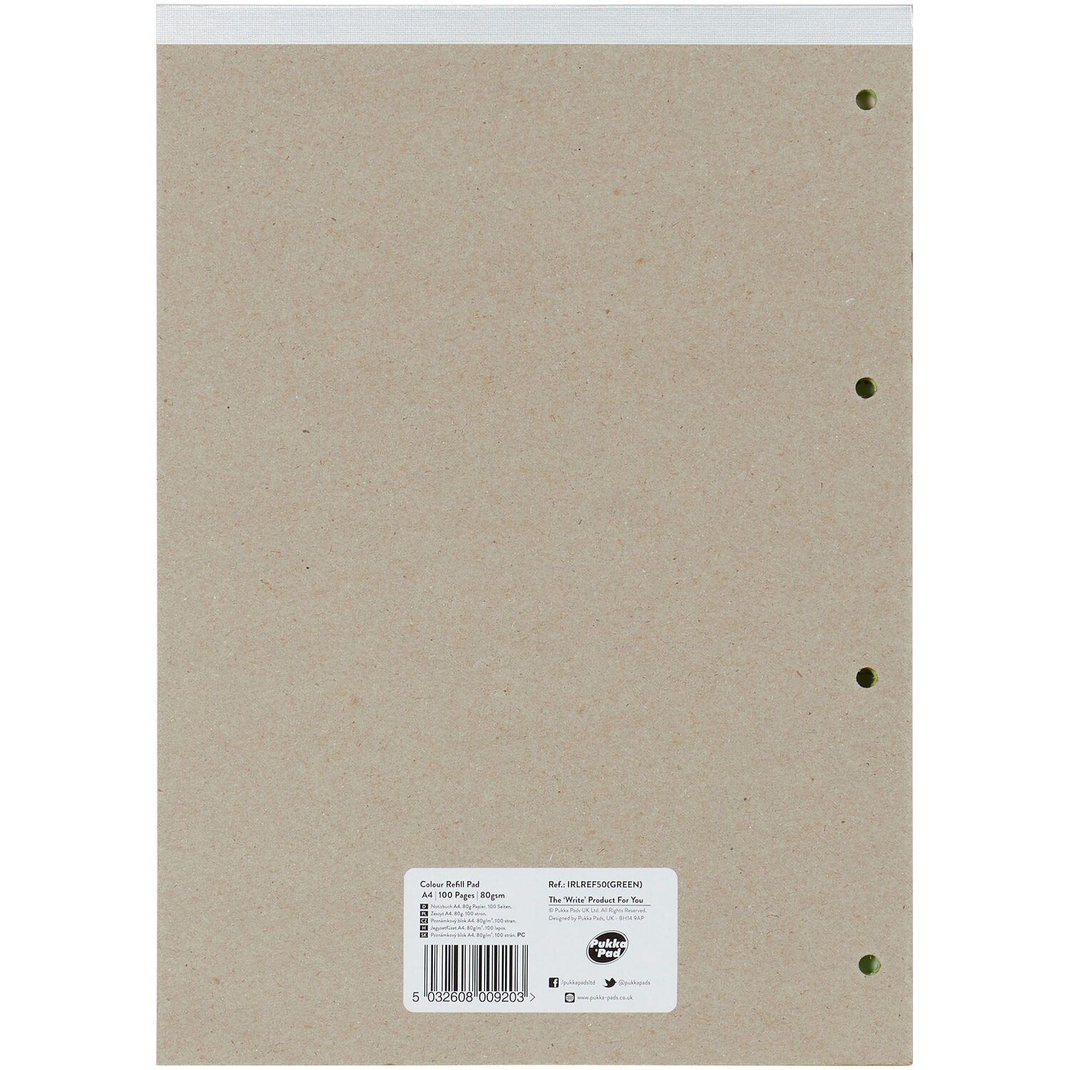 Pukka Irlen A4 Refill Pad - Green Image 4