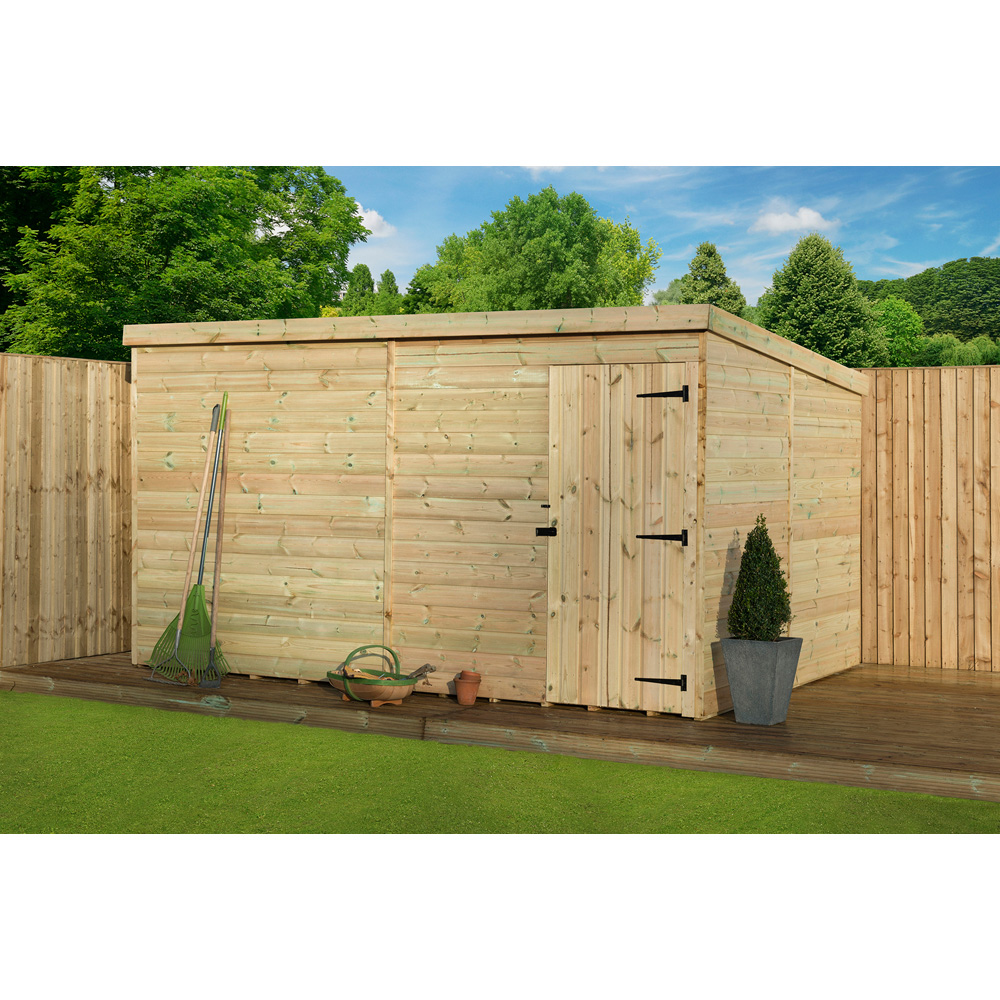 Empire Sheds 1000 8 x 8ft Tongue and Groove Pent Garden Shed Image 2