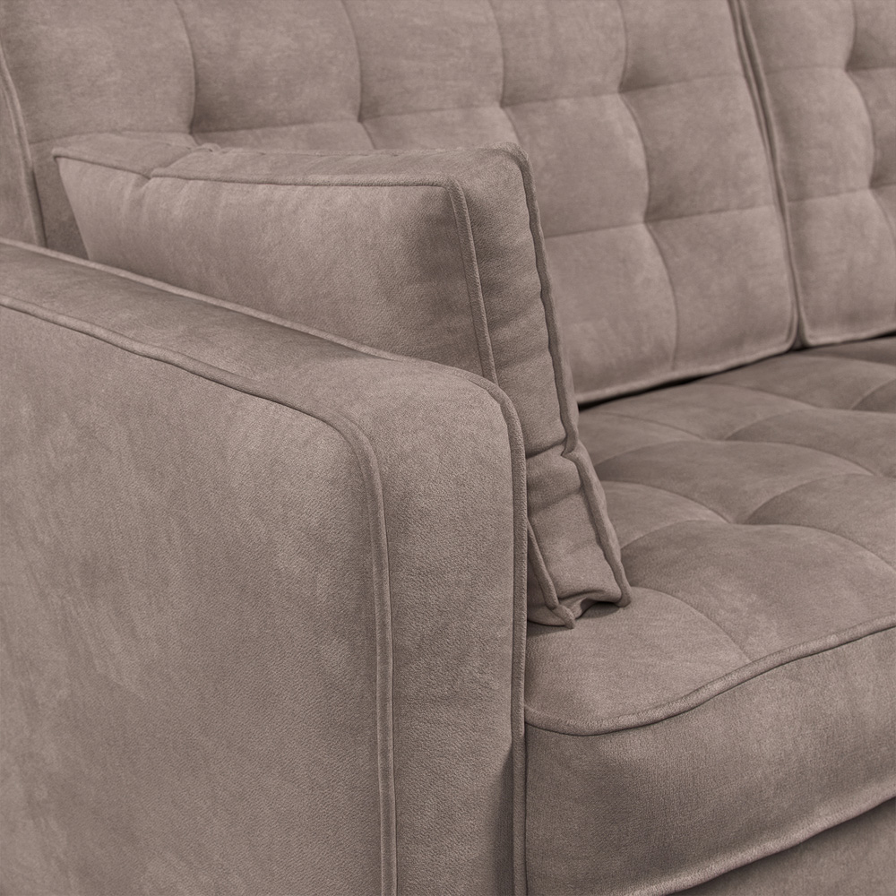 Eden 5 Seater Pewter Chenille Sofa Suite Image 5