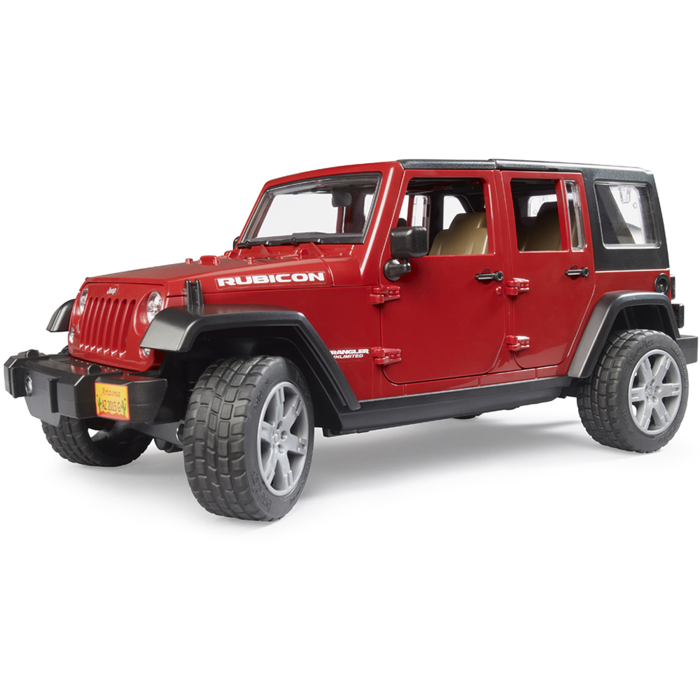 Bruder Kids Jeep Wrangler Unlimited Rubicon with Opening Features Playset Model Image 3