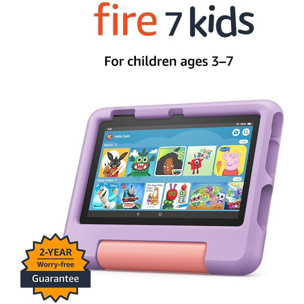 Amazon Fire 7 Kids Tablet 7 inch Display 16GB Purple Image 2
