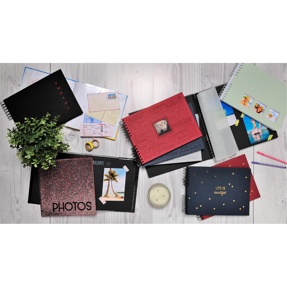 Exacompta Life Blue Wirebound Photo Album 50 Pages 150 Photos Image 2