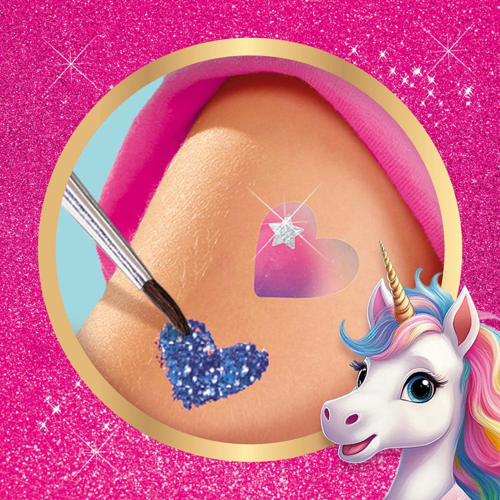 SES Creative Unicorn Tattoos and Glitters Kit Image 4
