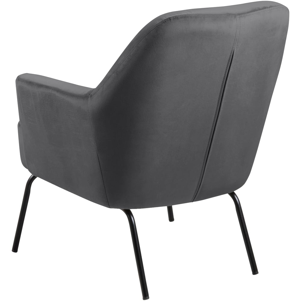 Florence Melissa Dark Grey Lounge Chair Image 4