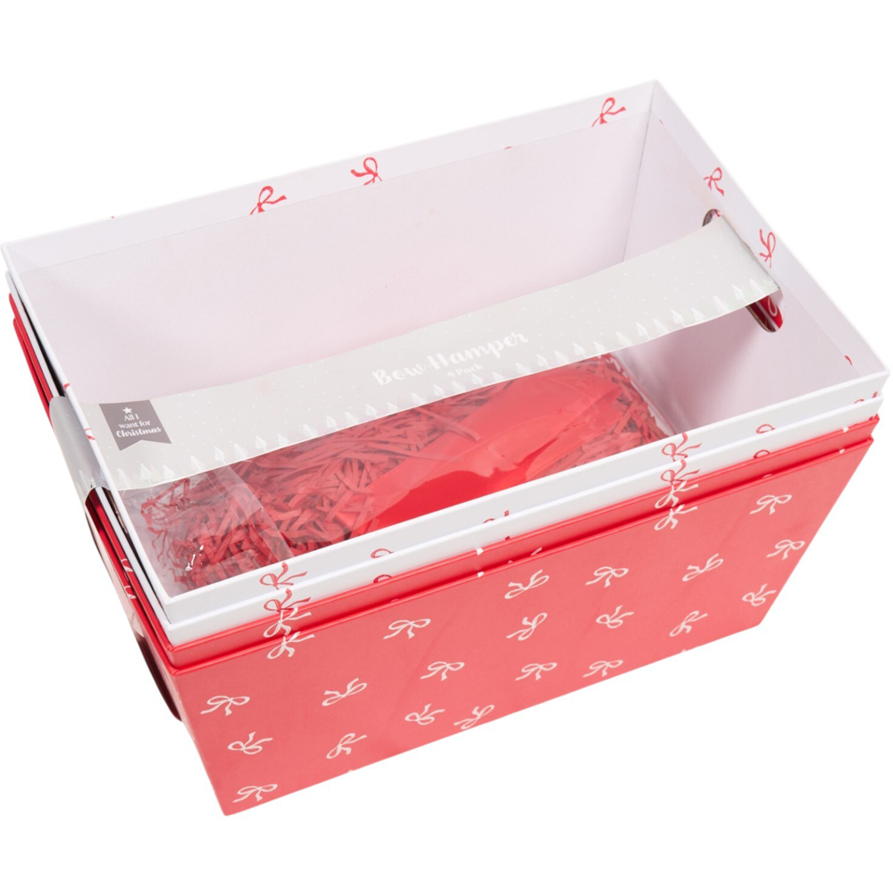 Bow Cardboard Hamper Set Image 3