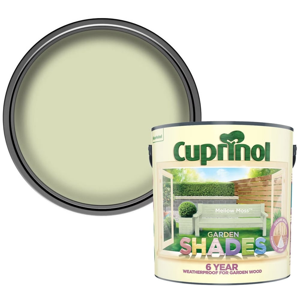 Cuprinol Garden Shades Mellow Moss Exterior Paint 2.5L Image