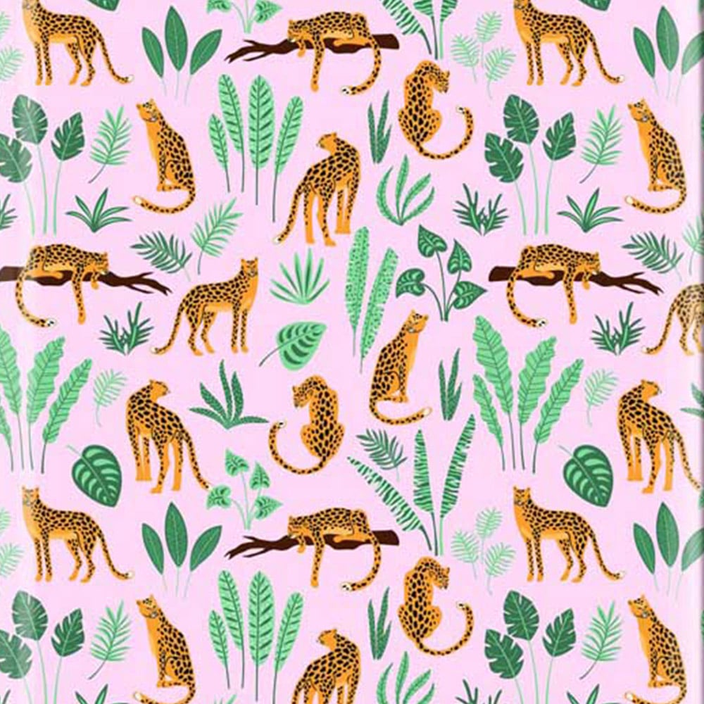 Warren Reed Designer Cabin Hand Drawn Leopards Suitcase Image 3