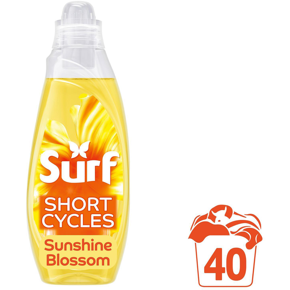 Surf Magnifi-Scent Wash Sunshine Blossom Liquid Laundry Detergent 40 Washes 1.08L 8 Pack Image 3