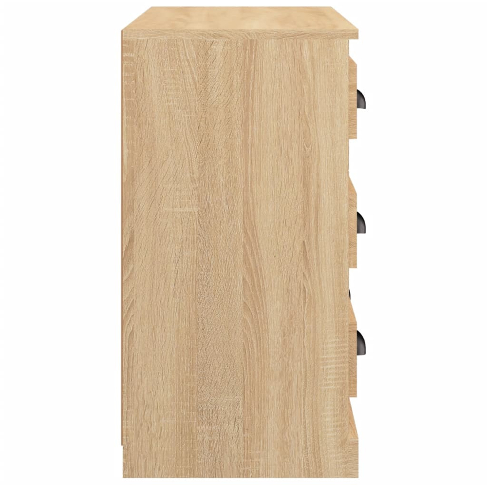 vidaXL 6 Drawer Sonoma Oak Sideboard Image 7