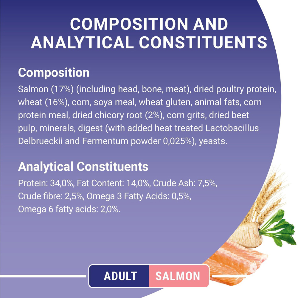 Purina ONE Salmon and Wholegrain Adult Dry Cat Food 3kg Image 5