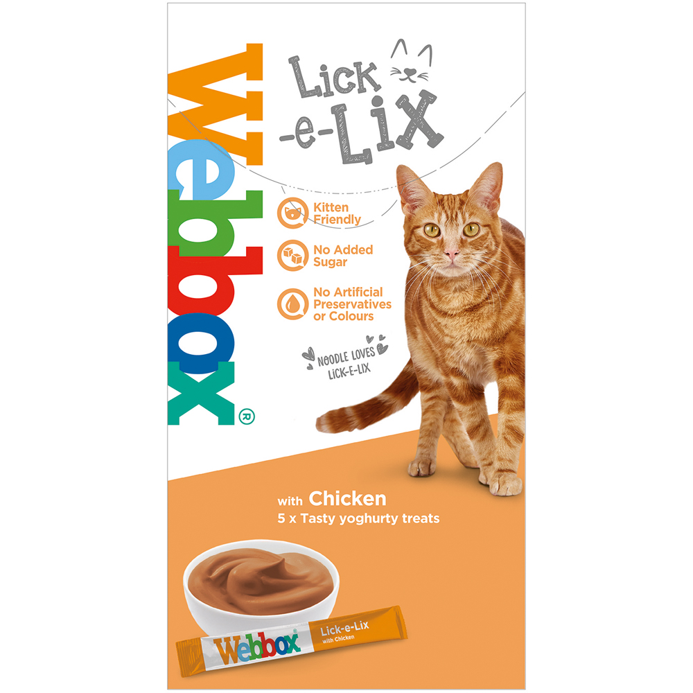 Webbox Lick-e-Lix with Chicken Tasty Yoghurty Treat 15g 5 Pack Image 2