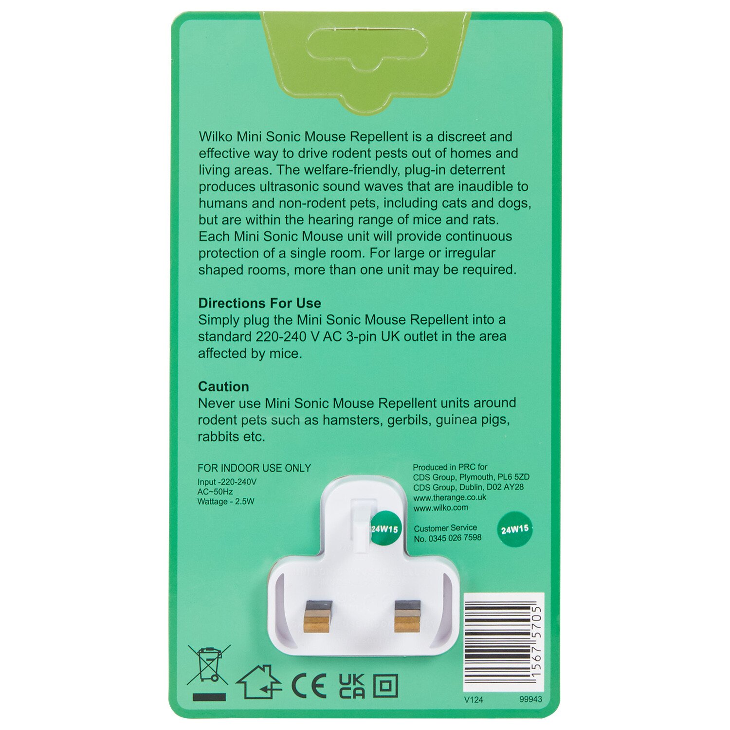 Mini Sonic Rodent Repeller - Green Image 2