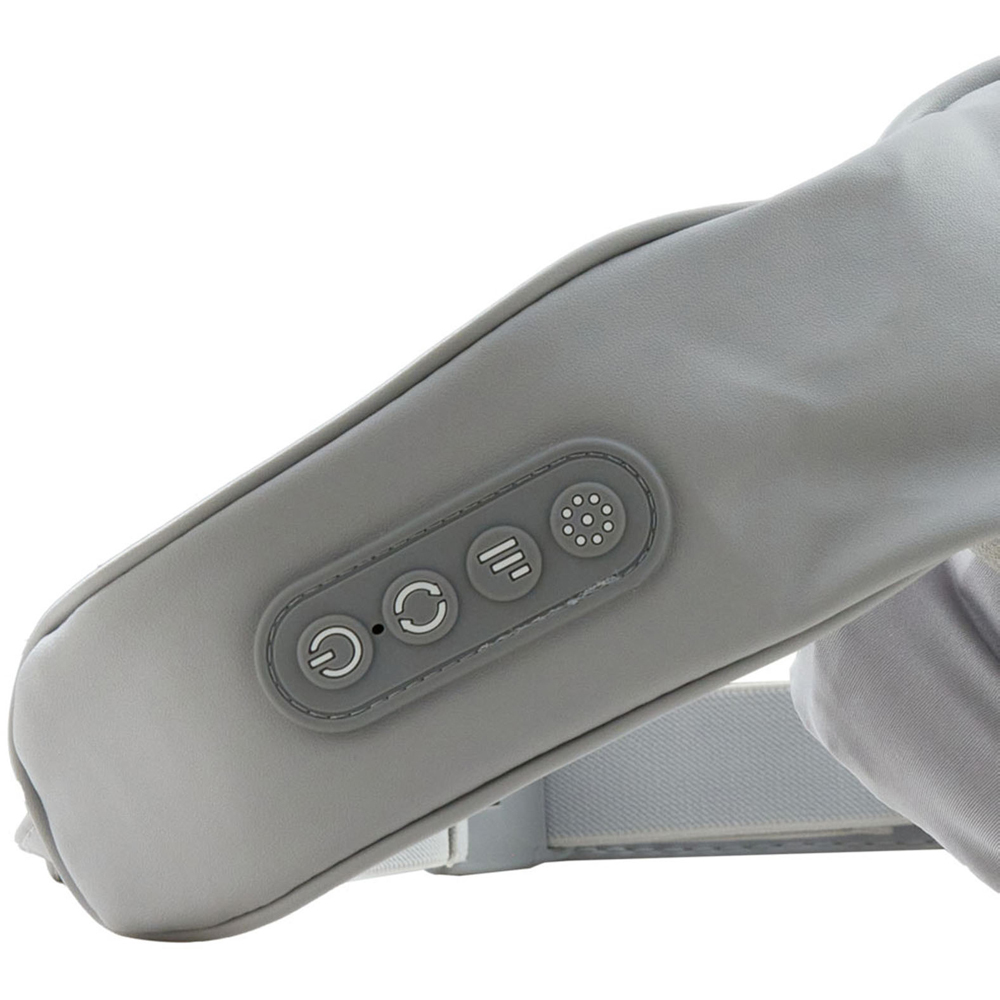 Living and Home Grey Electric Shiatsu Neck and Shoulder Massager with 6 Heads Image 3