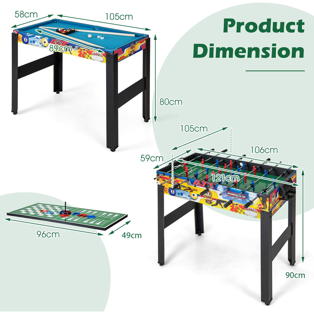 Costway Combo Multi Game Table Set with Foosball Image 9