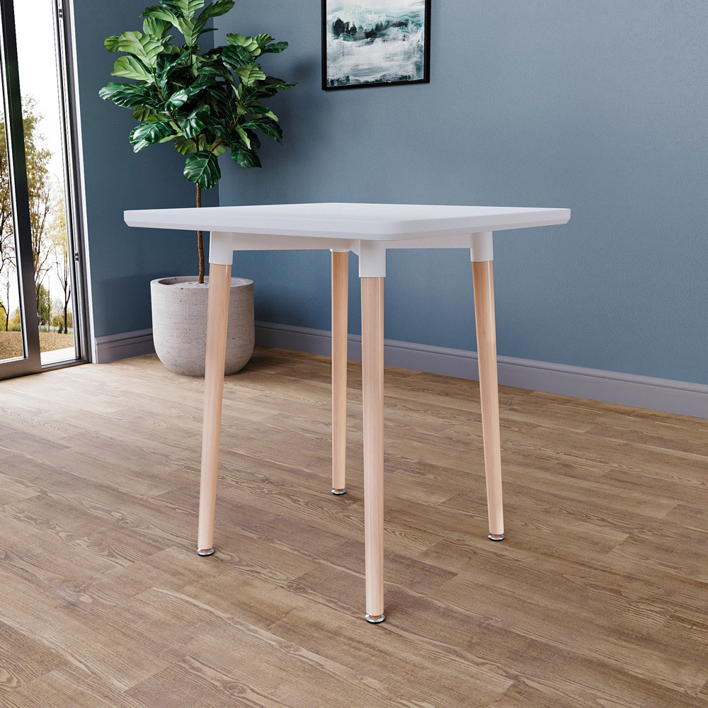 Vida Designs Batley 2 Seater Square Dining Table White | Wilko