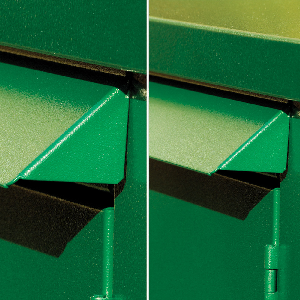 Asgard Addition 6 x 3ft Double Door Cream Bike Storage Shed Image 4