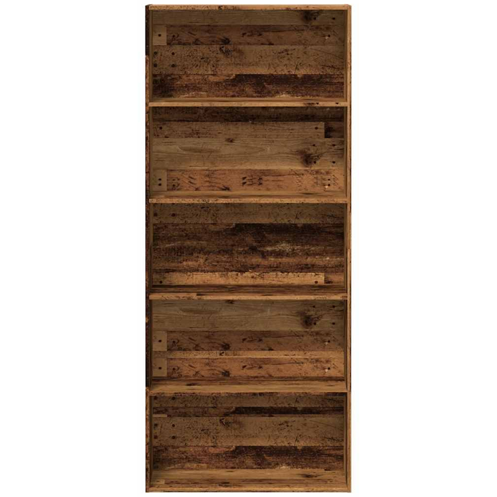 vidaXL 5 Shelf Old Wood Bookcase Image 4