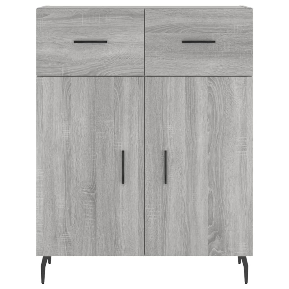 vidaXL 4 Door 2 Drawer Grey Sonoma Highboard Image 8