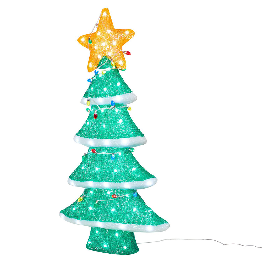 Acrylic LED Christmas Tree - Green Image 4