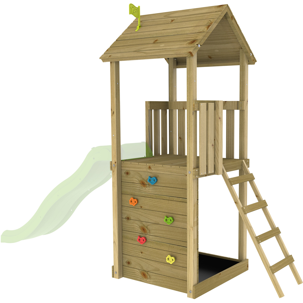 TP Skywood Kids Wooden Climbing Frame with Slide Image 3