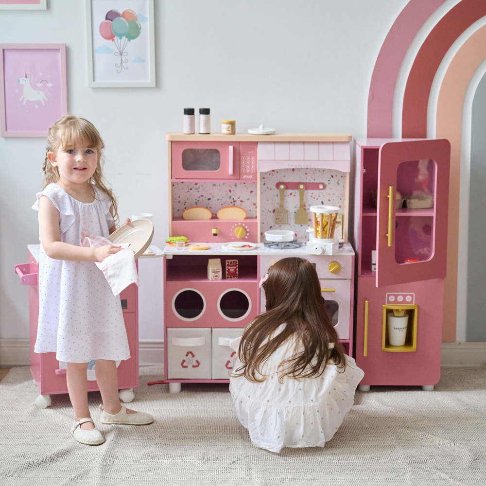 Teamson Kids Little Chef Savannah Modular Pink Play Kitchen Image 2