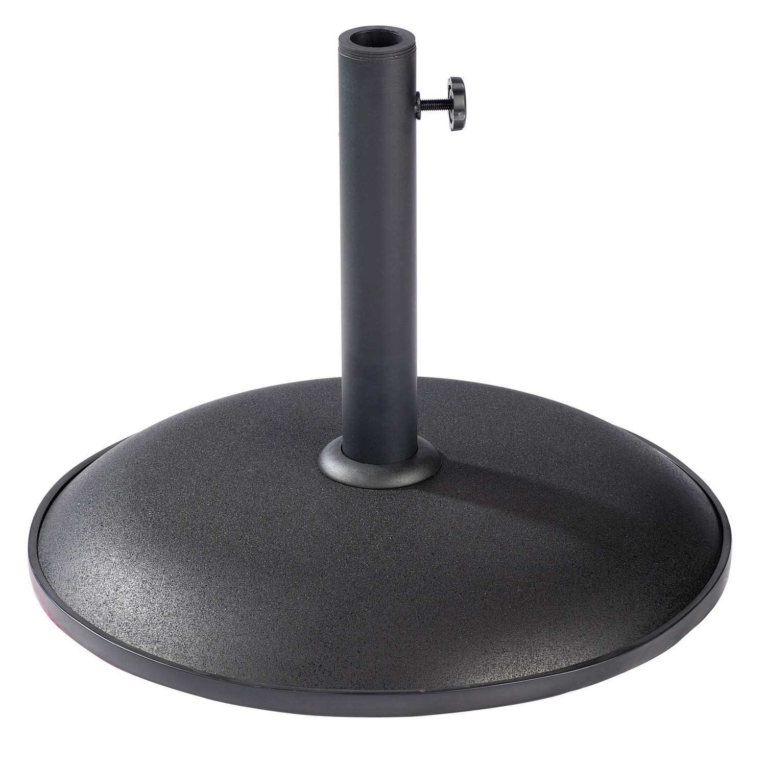 Black Concrete Parasol Base 15kg Image 1