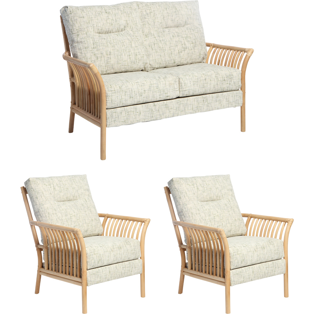 Desser Solo 4 Seater Natural Rattan Apple Crumble Sofa Set Image 2