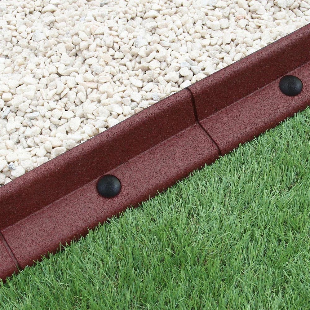MonsterShop Terracotta 4ft 24 Pack Flexible Lawn Edging Image 4