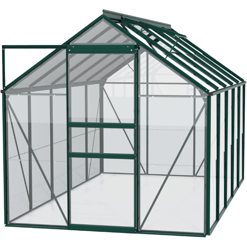 Vitavia Venus 6200 Green Aluminium Frame 6 x 10ft Toughened Glass Greenhouse Image 1