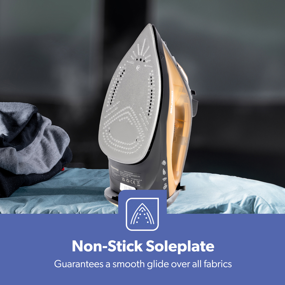 Geepas GSI7783UK-GD Dry and Wet Steam Iron 1800W Image 8