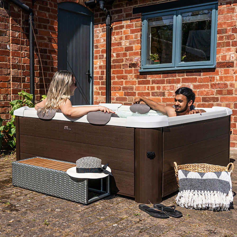 MSpa Tribeca 6 Person Brown Portable Hot Tub with Smart App Control Image 2