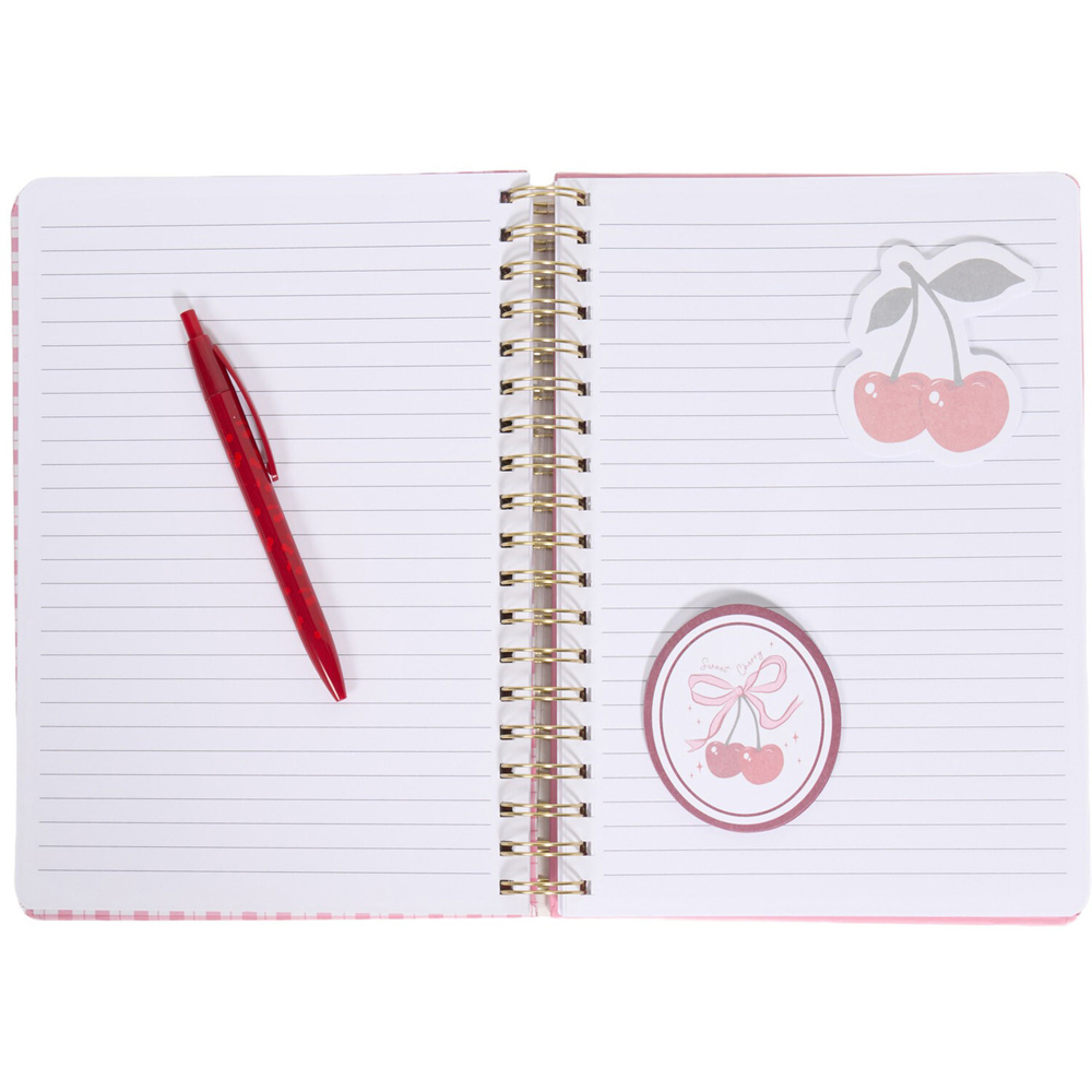 Cherry Check Themed Notebook Set Image 7