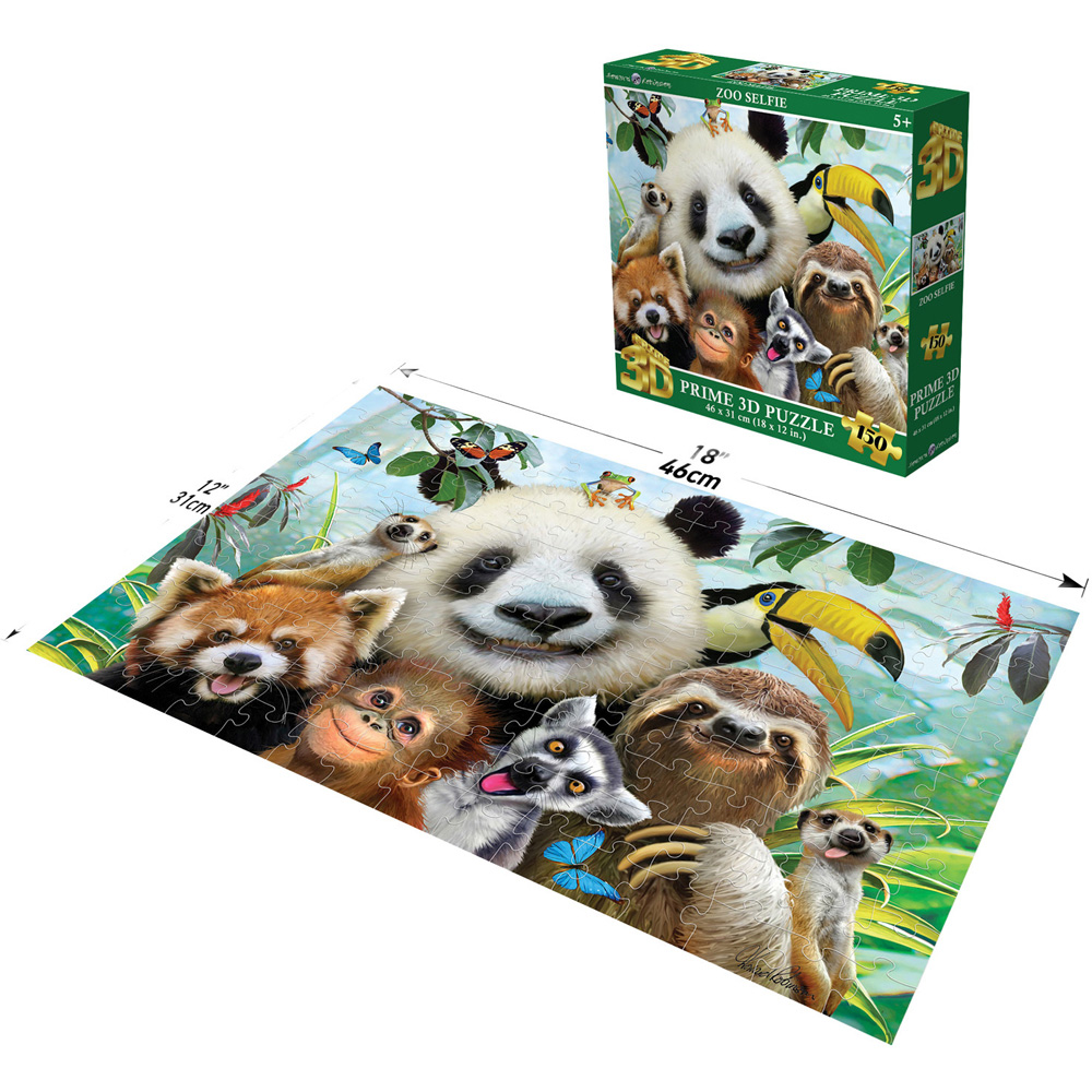 Prime 3D Bush Babies Selfie 150 Piece Jigsaw Puzzle Image 3