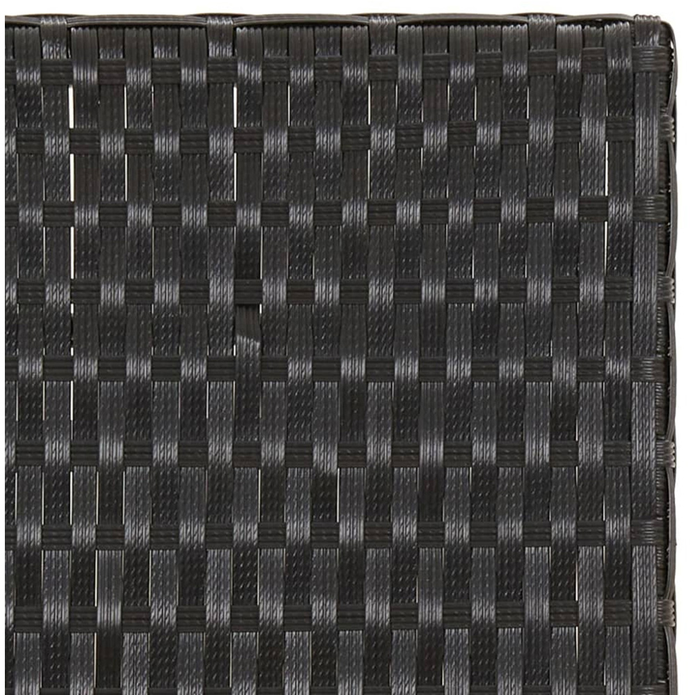 vidaXL Black Polyrattan Foldable Garden Table Image 6