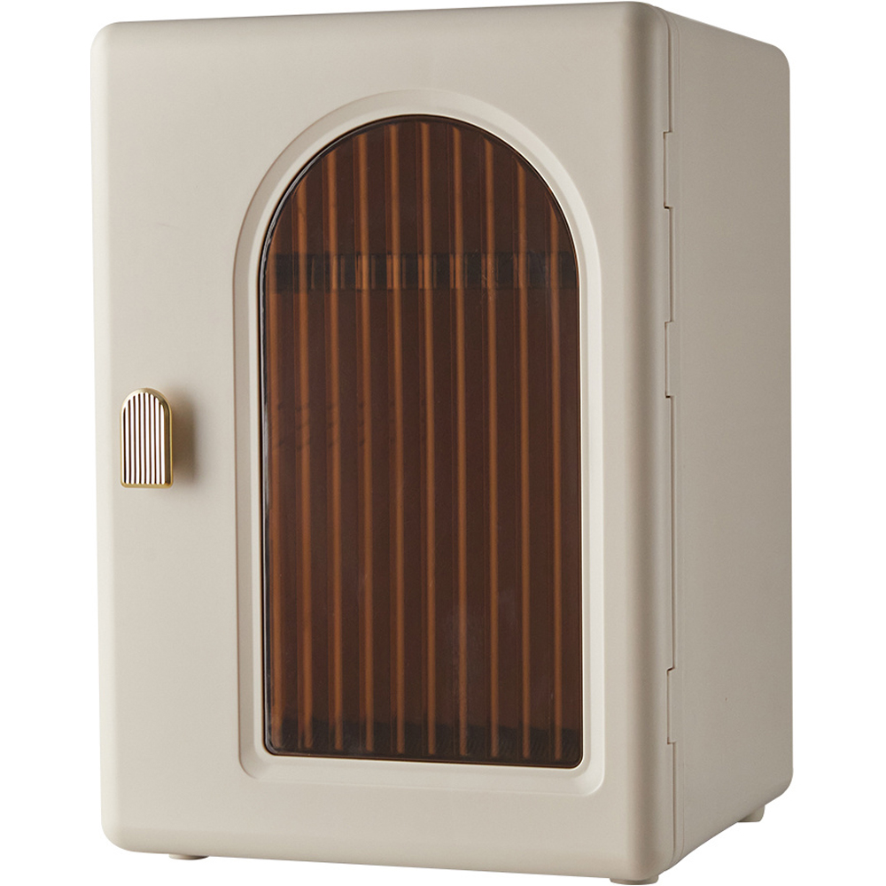 H&O Direct Single Door White Dustproof Makeup Box Image 1