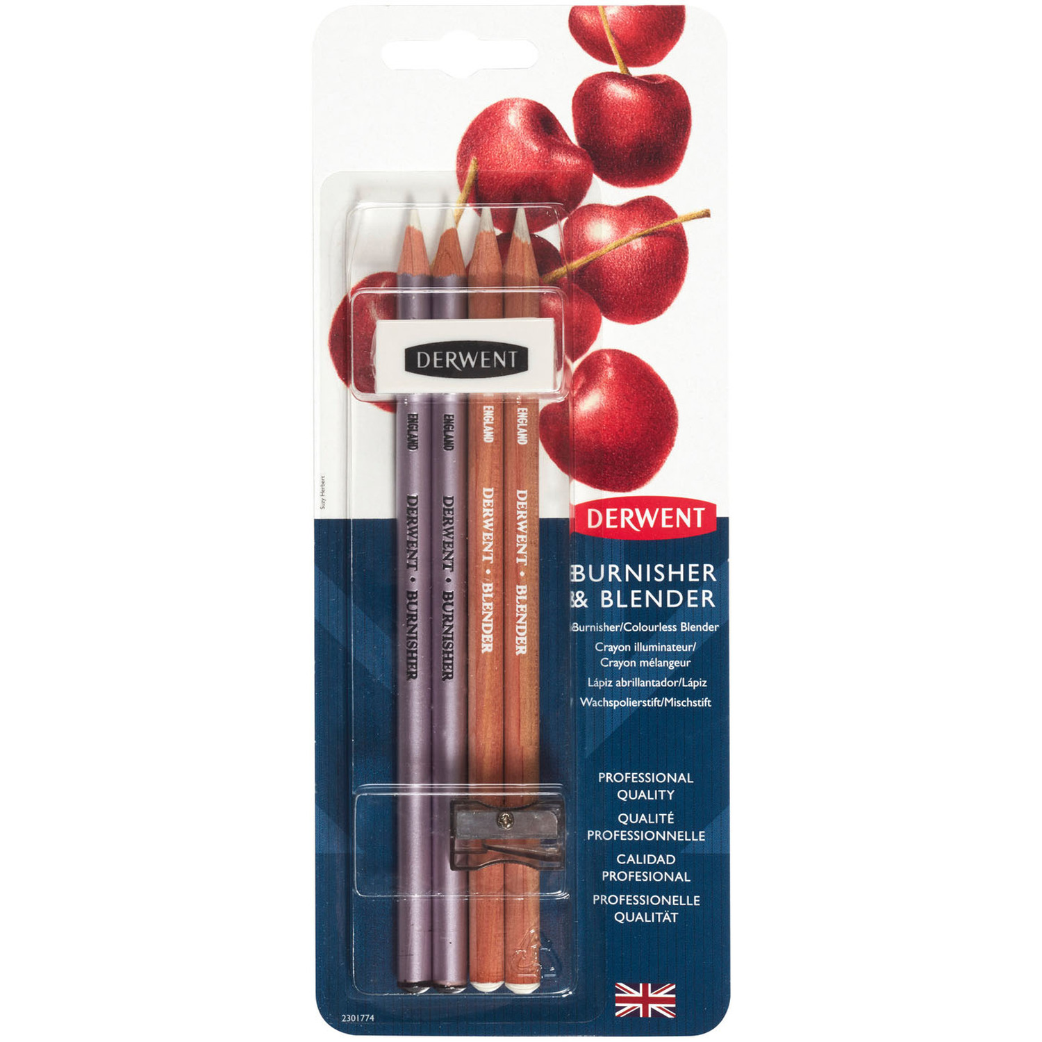 Pack of 6 Derwent Burisher and Blender Pencils Image