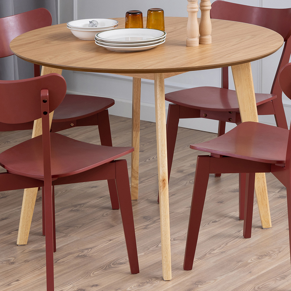 Florence Roxby Round Dining Table Oak Image 1