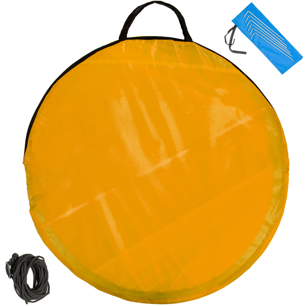 tectake Jasmin Blue and Orange Pop Up Beach Tent Image 4