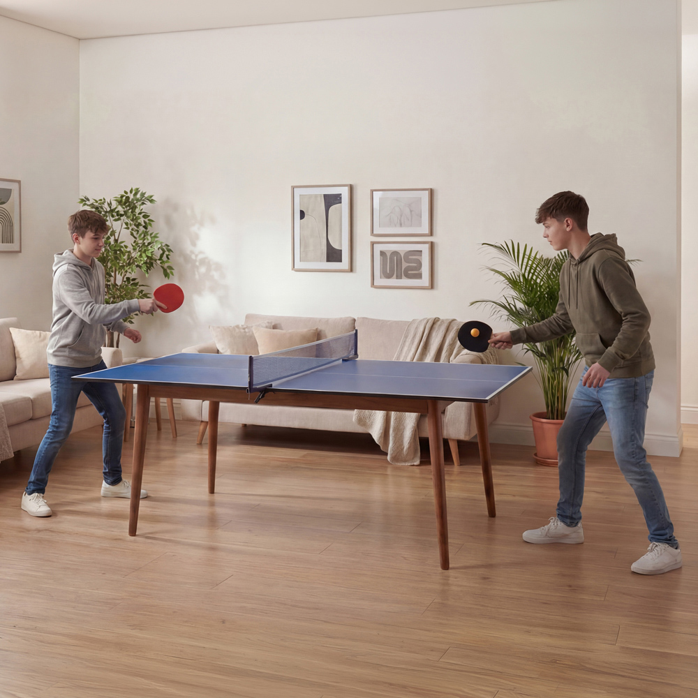 Charles Bentley Blue Table Tennis Table Top 6ft Image 7