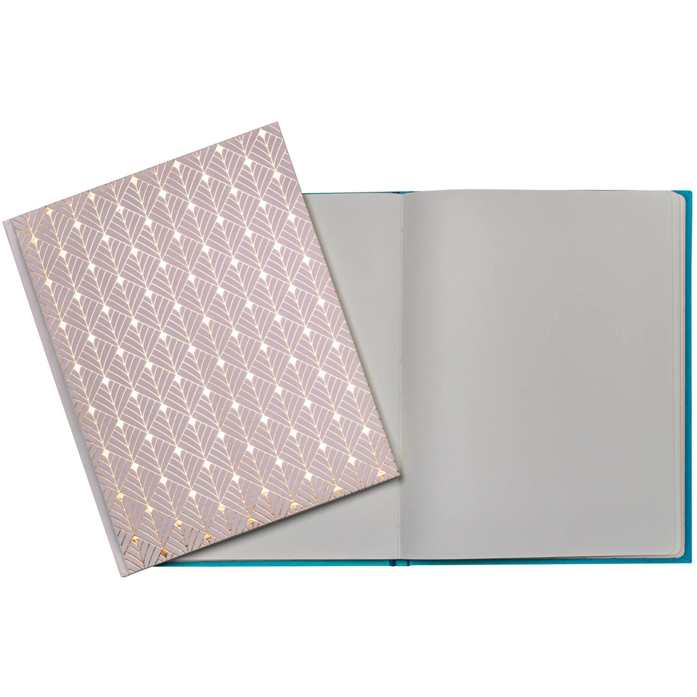 Exacompta White Neo Deco Guest Book with Gold Edges 100 Pages Image 3