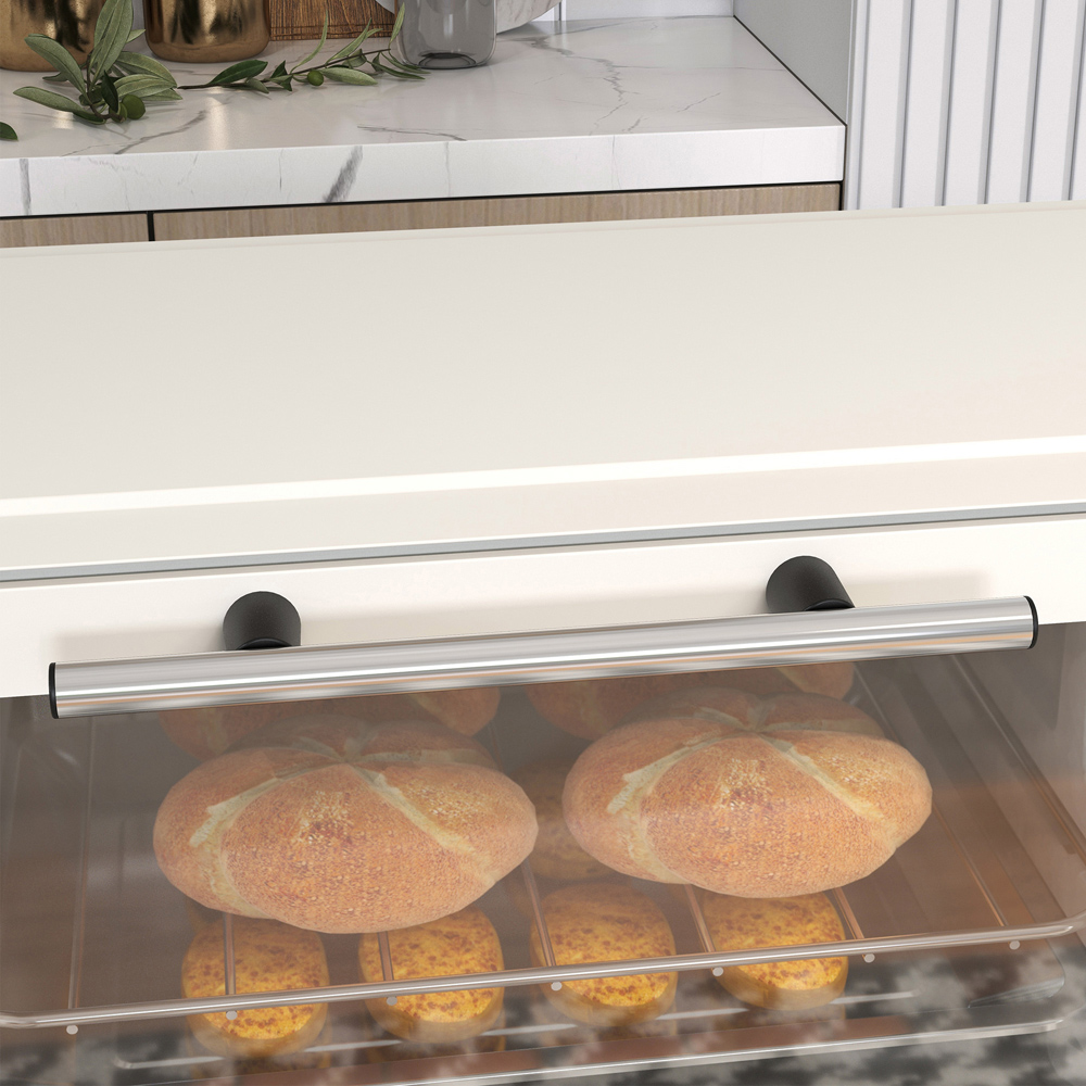 HOMCOM 800-088V70CW Cream 9L Countertop Toaster Oven 750W Image 3